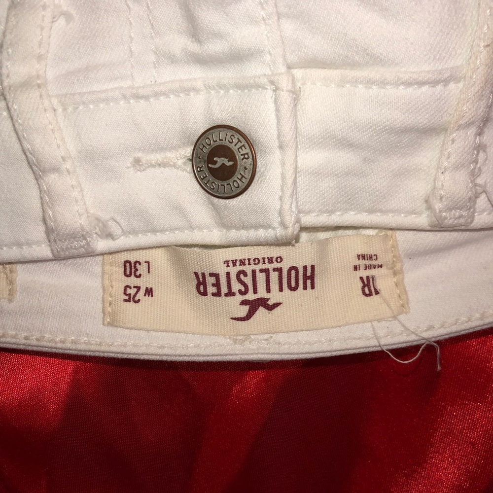Hollister white jeans